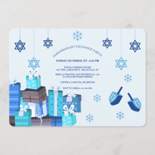Hanukkah Geschenkbörse Party Einladung