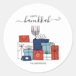 Hanukkah Geschenke & Menorah Feiertage Sticker