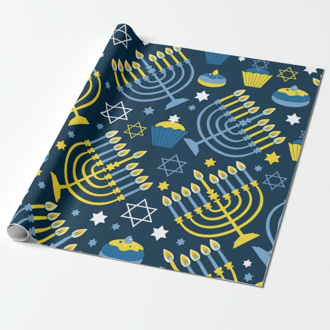 "Hanukkah" Geschenkpapier (Ungerollt)