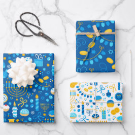 Hanukkah Geschenkpapier Set