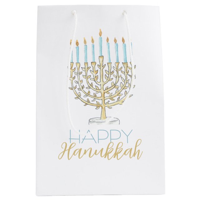 Hanukkah Geschenktasche Mittlere Geschenktüte (Vorderseite)