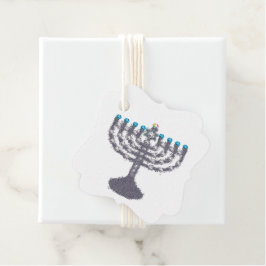 Hanukkah glam menorah hanukkiah geschenkanhänger