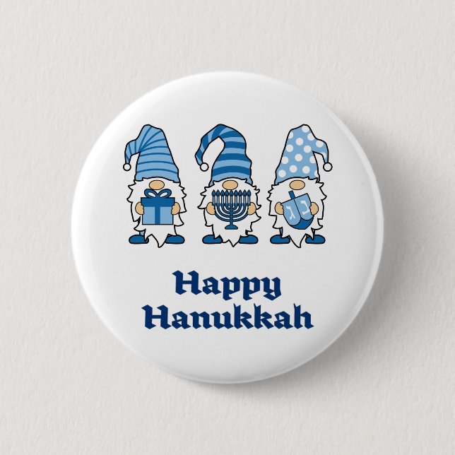 Hanukkah Gnomes Trio Button (Vorderseite)