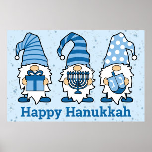 Hanukkah Gnomes Trio Poster