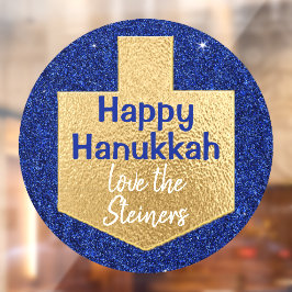 Hanukkah Gold Dreidel Fensterheber Fensteraufkleber
