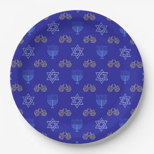 Hanukkah Gold Dreidel Star von David Menorah Pappteller