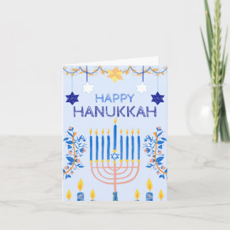 Hanukkah Greetings Card Karte