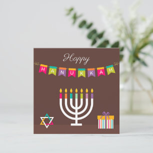 Hanukkah Greetings Mitteilungskarte