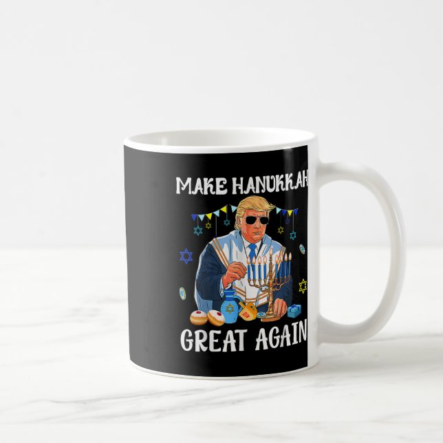 Hanukkah Groß wieder jüdisch Ugly Chanukah Swe Kaffeetasse (Rechts)