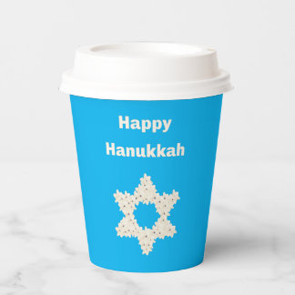 Hanukkah-Gruß mit Blumen Pappbecher