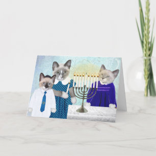 Hanukkah Grußkarte für Kittens' Hanukka Feiertagskarte