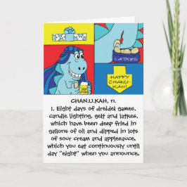 Hanukkah Grußkarte mit Umschlag Feiertagskarte