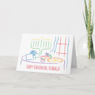 Hanukkah Grußkarte Persönlich mit Umschlag Feiertagskarte
