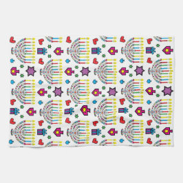 Hanukkah Hanukkiah Light und hell Geschirrtuch