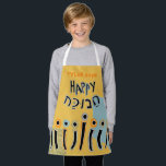 Hanukkah Happy Dancing Candles Schürze<br><div class="desc">Hanukkah Happy Tanzkerzen Schürze. Personalisieren Sie, indem Sie Text löschen und Ihre eigenen hinzufügen. Verwenden Sie Ihren bevorzugten Schriftart Stil, Farbe und Größe. Stellen Sie sicher, dass Sie die Größe und die Farbe des Gurtes auswählen. Alle Designelemente können auf andere Zazzle-Produkte übertragen und bearbeitet werden. Happy Hanukka! Danke, dass du...</div>