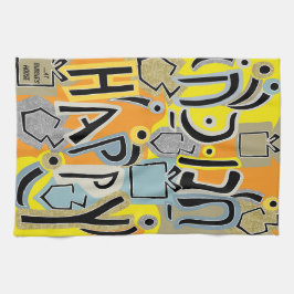 Hanukkah Happy Glitzy Art Geschirrtuch