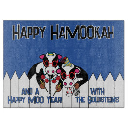 Hanukkah Happy HaMOOkah Schneidebrett