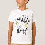 "Hanukkah Happy" Kinder-T - Shirt<br><div class="desc">"Hanukkah Happy" Kinder T - Shirt. (Wählen Sie aus einer Vielzahl von Shirt-Optionen.)</div>