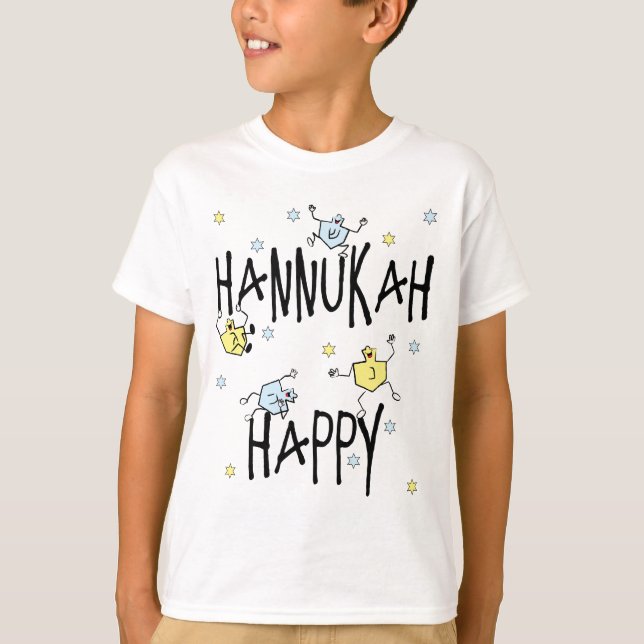 "Hanukkah Happy" Kinder-T - Shirt (Vorderseite)