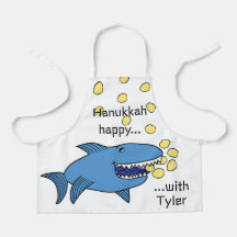 Hanukkah Happy Shark Schürze