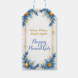 Hanukkah-Harmonie-Aquarell Shine On Hanukkah Geschenkanhänger