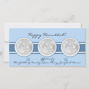Hanukkah Holiday Foto Cards Feiertagskarte