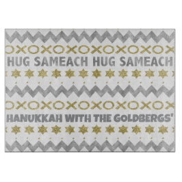 Hanukkah HUG SAMEACH Schneidebrett