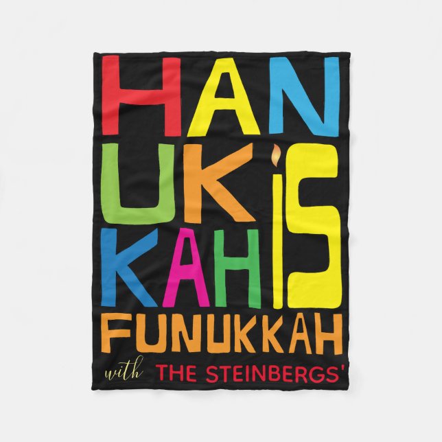 Hanukkah ist Funukkah Fleece Blanket (Vorderseite)