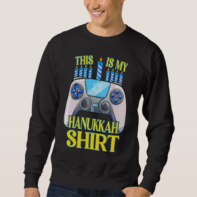 Hanukkah Jewish Christmas Boys This Is My Hanukkah Sweatshirt (Vorderseite)