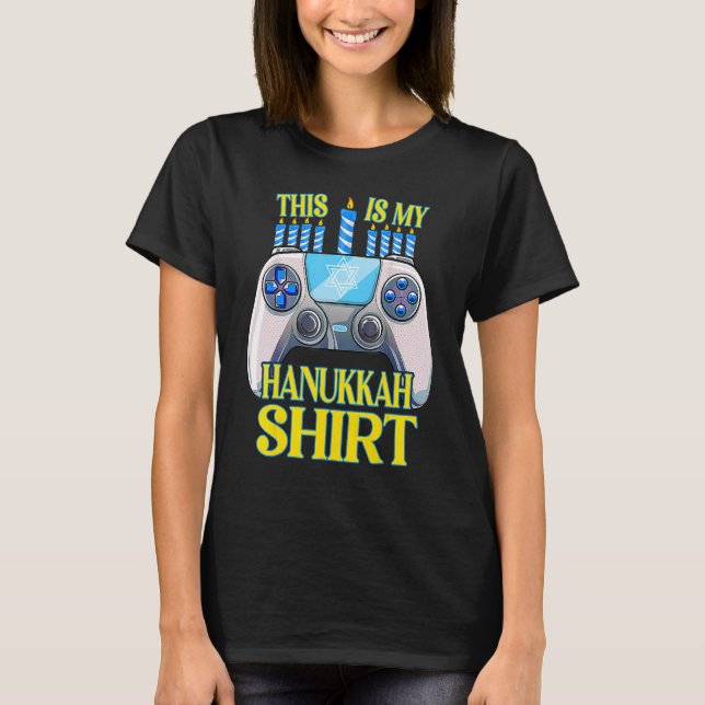 Hanukkah Jewish Christmas Boys This Is My Hanukkah T-Shirt (Vorderseite)