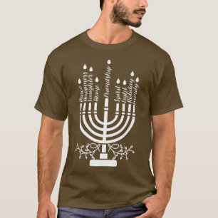 Hanukkah jüdisch Menorah Hanukkah T-Shirt
