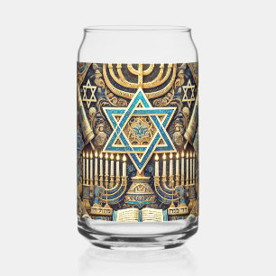 Hanukkah jüdische Menora Hebräisch Dosenglas