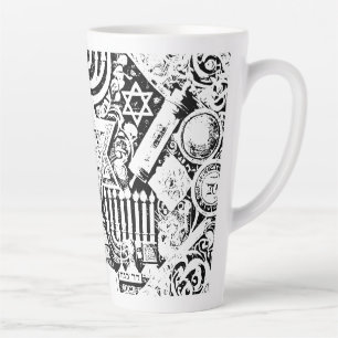Hanukkah jüdische Menora Hebräisch Milchtasse