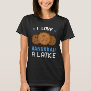 Hanukkah Jüdisches Festival Latke Potato Pancake F T-Shirt