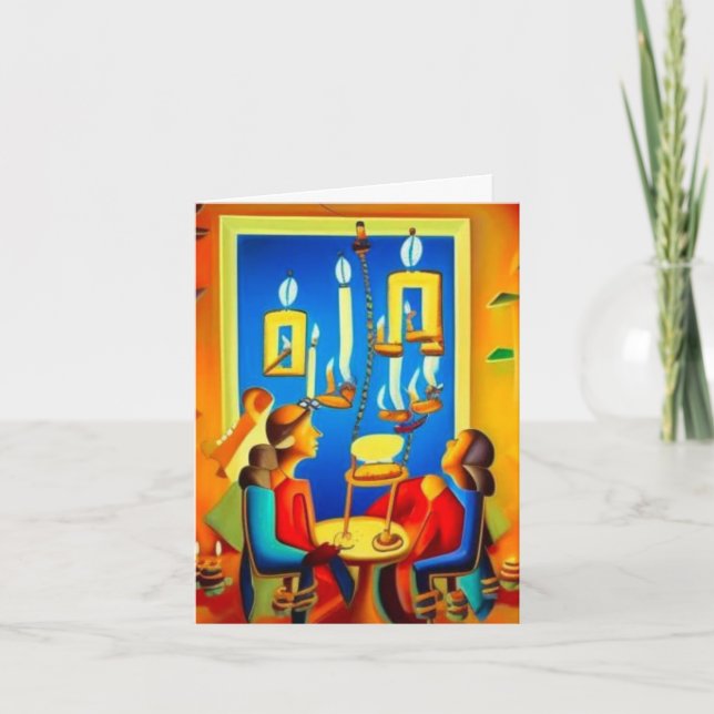 Hanukkah-Karte 6 Feiertagskarte (Vorderseite)