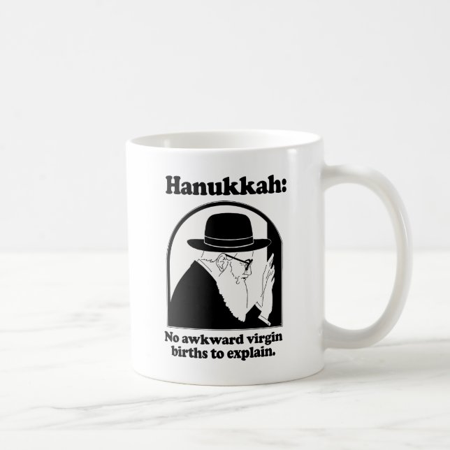 Hanukkah - Keine unangenehmen Jungfrauen Kaffeetasse (Rechts)