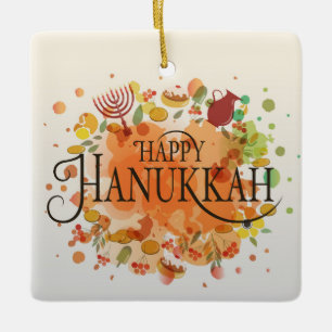 Hanukkah Keramik Ornament