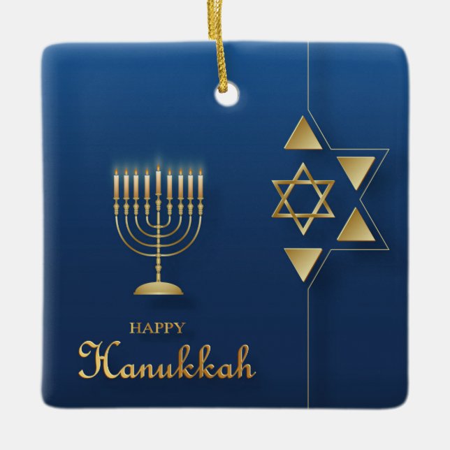 Hanukkah Keramik Ornament (Vorderseite)
