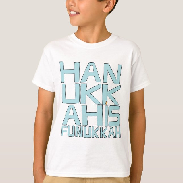 Hanukkah Kids T - Shirt Hanes/Funukkah (Vorderseite)
