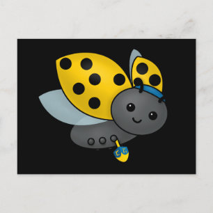 Hanukkah Ladybug Postkarte