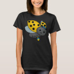Hanukkah Ladybug T-Shirt<br><div class="desc">Niedliche Hanukkah Ladybug in einer Kappe mit einem dreidel.</div>