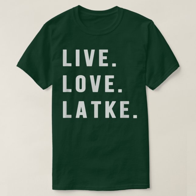 Hanukkah Latke Party Live Liebe Latkes jüdisches M T-Shirt (Design vorne)