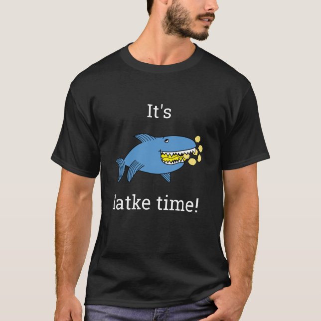 Hanukkah Latke Time/Dark Color Shirt (Vorderseite)