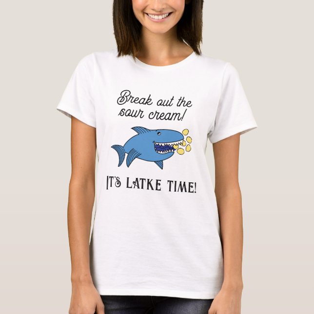 Hanukkah Latke Time/Women's Basic T - Shirt (Vorderseite)