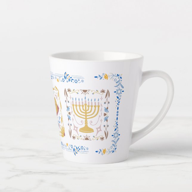 Hanukkah Latte Tasse (Rechts)