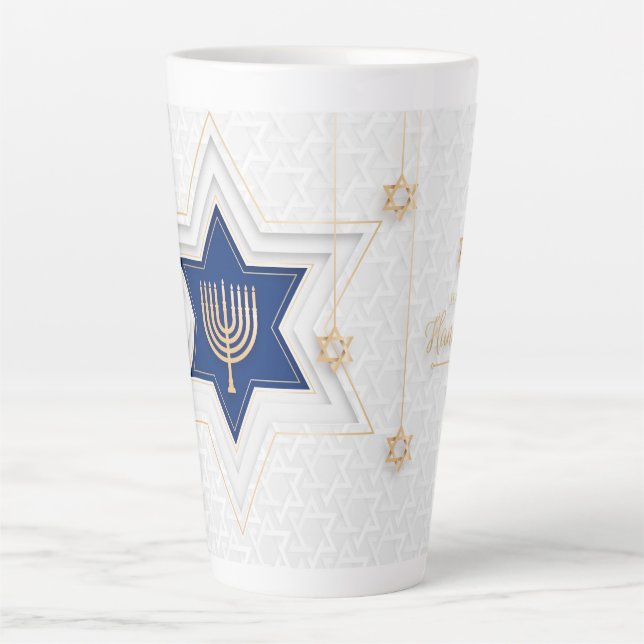 Hanukkah Latte Tasse (Vorderseite)