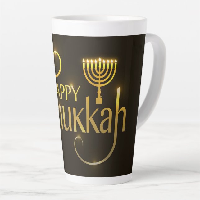 Hanukkah Latte Tasse (Rechte Ecke)