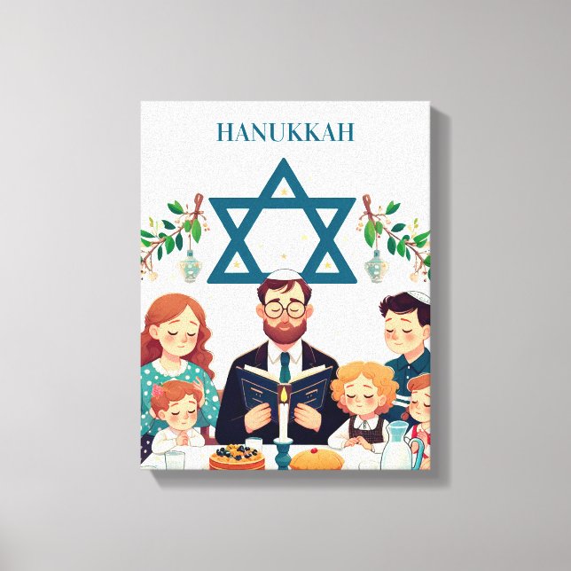 Hanukkah Leinwand (Vorderseite)