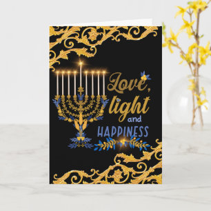 Hanukkah Liebe, Licht und Glück Karte