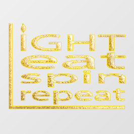 Hanukkah Light Eat Spin Repeat Window Fensteraufkleber